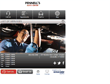 Tablet Screenshot of pennellsautocenter.com